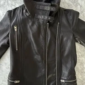 All saints bales leather biker jacket hotsell